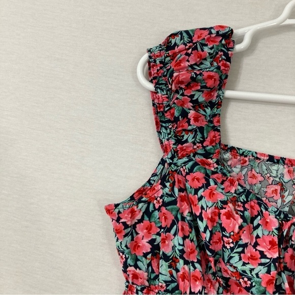 Old Navy Floral Round Neck Tie Front Summer Mini Dress size XXL - Picture 6 of 9
